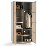 Шкаф с двумя дверцами из плетеного ротанга Tomio Wicker Furniture варинант исполнения - 4 | Loft Concept в Костроме