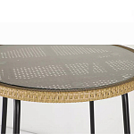 Барный столик с круглой плетеной столешницей Wicker Table Top варинант исполнения - 5 | Loft Concept в Костроме