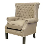 Кресло Charlie Armchair brown flax варинант исполнения - 3 | Loft Concept в Костроме