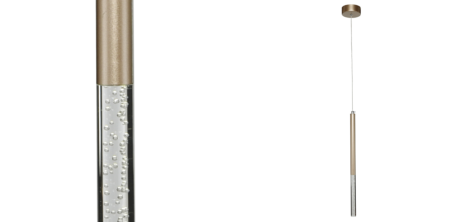 Подвесной светильник Trumpet tube boiling gold Подвесной светильник Trumpet tube boiling gold - Loft-Concept в Костроме