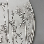 Панно Серые цветы варинант исполнения - 2 | Loft Concept в Костроме
