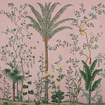 Обои ручная роспись Amazonia Florence Pink dyed silk варинант исполнения - 1 | Loft Concept в Костроме