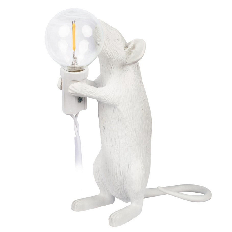 Настольная лампа Mouse gift White Белый Настольная лампа Mouse gift White Белый в Костроме | Loft Concept