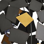 Люстра в форме сферы с декором из металлических квадратов Path to the Stars варинант исполнения - 1 | Loft Concept в Костроме