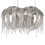 Люстра подвесная круглая с изогнутыми металлическими дугами и ниспадающими цепочками 65 см Atlantis Chain варинант исполнения - 15 | Loft Concept в Костроме