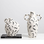 Декоративная ваза White Doodle Vase M варинант исполнения - 2 | Loft Concept в Костроме