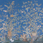 Обои ручная роспись Houghton Canton Blue варинант исполнения - 2 | Loft Concept в Костроме