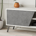 ТВ-тумба с 3-мя дверцами и полками Grey Albe TV Stand варинант исполнения - 5 | Loft Concept в Костроме