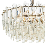 Круглая многоярусная люстра с хрустальным декором Cascade Waterfall Crystal Chandelier 12 варинант исполнения - 3 | Loft Concept в Костроме