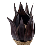 Настольная лампа черная INDONESIAN LAMPS 1 варинант исполнения - 2 | Loft Concept в Костроме