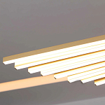 Люстра в виде распахнутых крыльев из тонких металлических планок Flight of Freedom варинант исполнения - 7 | Loft Concept в Костроме