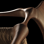 Стул из Ореха с плетеным сидением Kronos Dining Chair Brown варинант исполнения - 2 | Loft Concept в Костроме