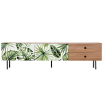 Длинная ТВ-тумба с принтом на ящиках Elise TV Stand варинант исполнения - 2 | Loft Concept в Костроме