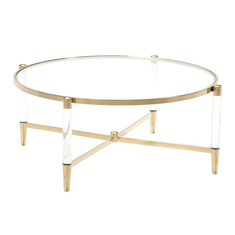 Кофейный стол Existential Coffee Table Золотой Прозрачный Кофейный стол Existential Coffee Table Золотой Прозрачный в Костроме | Loft Concept