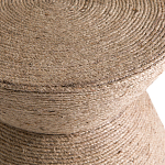 Приставной стол с отделкой из джута Juti D30 см варинант исполнения - 4 | Loft Concept в Костроме