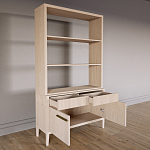 Стеллаж Primo с ящиками Светлый дуб  варинант исполнения - 7 | Loft Concept в Костроме