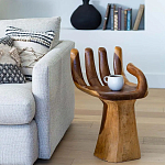 Стул из массива дерева в виде руки God