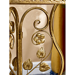 Столик приставной золотистый с орнаментом на столешнице Tanzania варинант исполнения - 6 | Loft Concept в Костроме