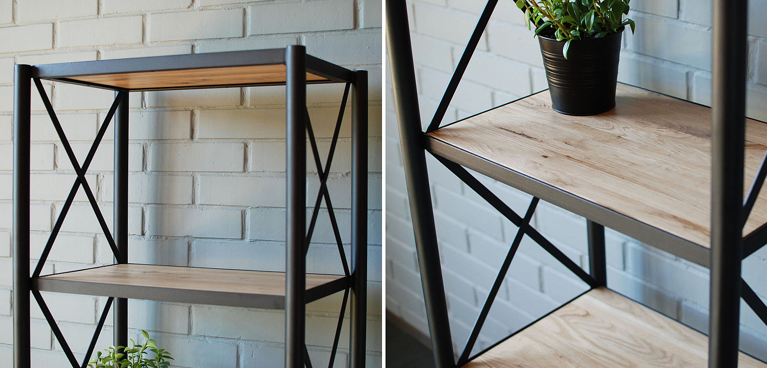 Стеллаж Pheobe Industrial Metal Rust Rack Стеллаж Pheobe Industrial Metal Rust Rack - Loft-Concept в Костроме
