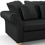 Мебельная ткань Шенилл черный цвет 138 см T4-35 варинант исполнения - 7 | Loft Concept в Костроме