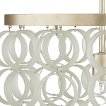 Потолочный светильник с каскадом из круглых декоративных колец Waterfall from the Rings варинант исполнения - 1 | Loft Concept в Костроме