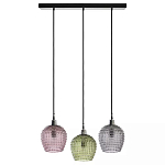 Подвесной светильник каскадный с 3-мя рельефными плафонами Cascade with Relief Lampshades варинант исполнения - 1 | Loft Concept в Костроме