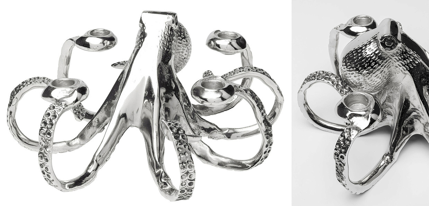 Подсвечник Chrome Octopus Подсвечник Chrome Octopus - Loft-Concept в Костроме