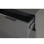 Комод цвета графит с 3-мя ящиками Strict Lines  варинант исполнения - 6 | Loft Concept в Костроме