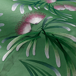 Обои ручная роспись Silk Tree Colourway SC-92 on Emerald Green dyed silk варинант исполнения - 3 | Loft Concept в Костроме
