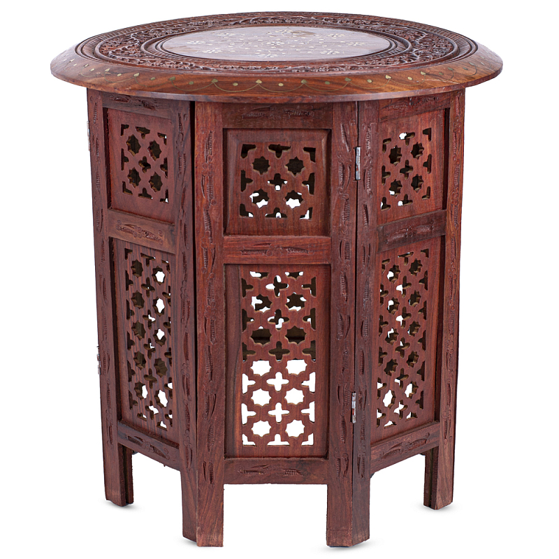 Столик Indian inlay Table Коричневый Столик Indian inlay Table Коричневый в Костроме | Loft Concept