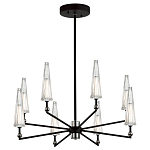 Люстра с прозрачными плафонами из стекла Umbrella варинант исполнения - 2 | Loft Concept в Костроме