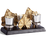 Подсвечник Cozy Light с декором кленовыми листьями варинант исполнения - 1 | Loft Concept в Костроме