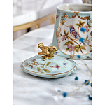 Шкатулка голубого цвета с рисунком и состаренным эффектом Eden Garden варинант исполнения - 8 | Loft Concept в Костроме