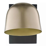 Бра с наклонным плафоном в сочетании золотистого и чёрного цвета Sconce with Sloping Shade варинант исполнения - 1 | Loft Concept в Костроме