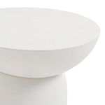 Приставной столик белого цвета Tori варинант исполнения - 3 | Loft Concept в Костроме