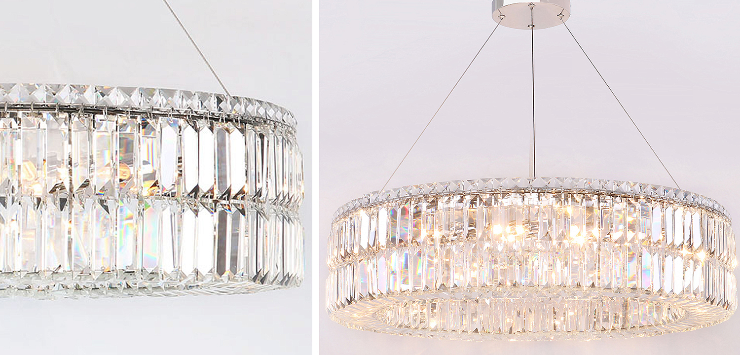 Люстра Darleen Crystal Nickel Chandelier 17 Люстра Darleen Crystal Nickel Chandelier 17 - Loft-Concept в Костроме