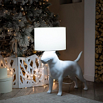 Лампа COLLECTION OF DOGS с абажуром Бультерьер варинант исполнения - 10 | Loft Concept в Костроме