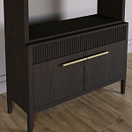 Стеллаж Primo с ящиками Темный орех варинант исполнения - 3 | Loft Concept в Костроме