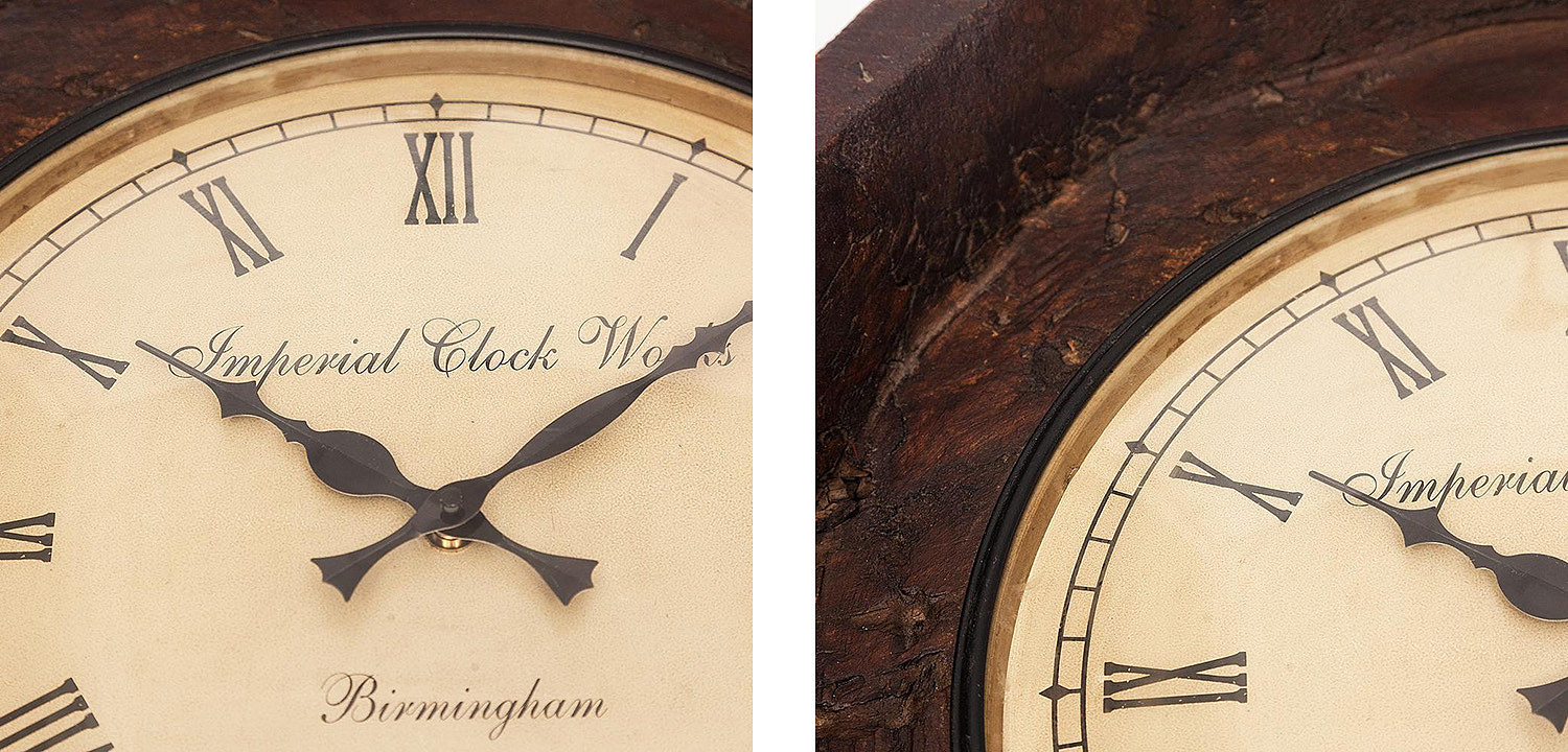 Часы Antique Indian Mango Tree Clock Часы Antique Indian Mango Tree Clock - Loft-Concept в Костроме