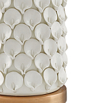 Настольная лампа покрытая лепестками белых цветов Fancy Calla Lily варинант исполнения - 1 | Loft Concept в Костроме