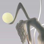 Торшер белая статуэтка Девушка Girl Carries Light Balls варинант исполнения - 1 | Loft Concept в Костроме