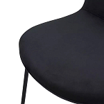 Стул черный с обивкой из велюра Black Archie Chair варинант исполнения - 5 | Loft Concept в Костроме