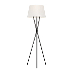 Торшер на трех тонких перекрещенных ножках с белым конусным абажуром из льна Feiss варинант исполнения - 1 | Loft Concept в Костроме