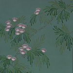 Обои ручная роспись Silk Tree Blossom on Sung Green Williamsburg варинант исполнения - 1 | Loft Concept в Костроме