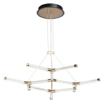 Люстра с геометрической конструкцией из вытянутых цилиндрических плафонов Hex Scaffold  варинант исполнения - 2 | Loft Concept в Костроме