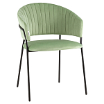 Стул в велюре фисташкового цвета Horizon варинант исполнения - 1 | Loft Concept в Костроме