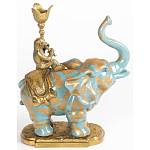 Фарфоровый подсвечник Слон с эмоцией Fluens варинант исполнения - 2 | Loft Concept в Костроме