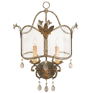 Бра настенное с цветочным мотивом Aged Luxury