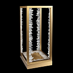 Настольная лампа прямоугольная с декоративными элементами в виде кристаллов Smooth Shine варинант исполнения - 2 | Loft Concept в Костроме