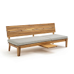 Садовый диван-трансофрмер Kate серый варинант исполнения - 6 | Loft Concept в Костроме